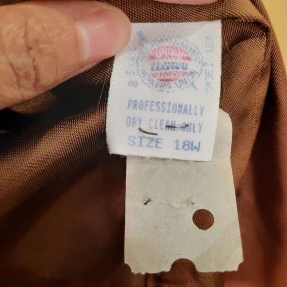 Vintage Evan-Picone| Brown Boxy Womens Blazer Size 18W - Picture 4 of 8